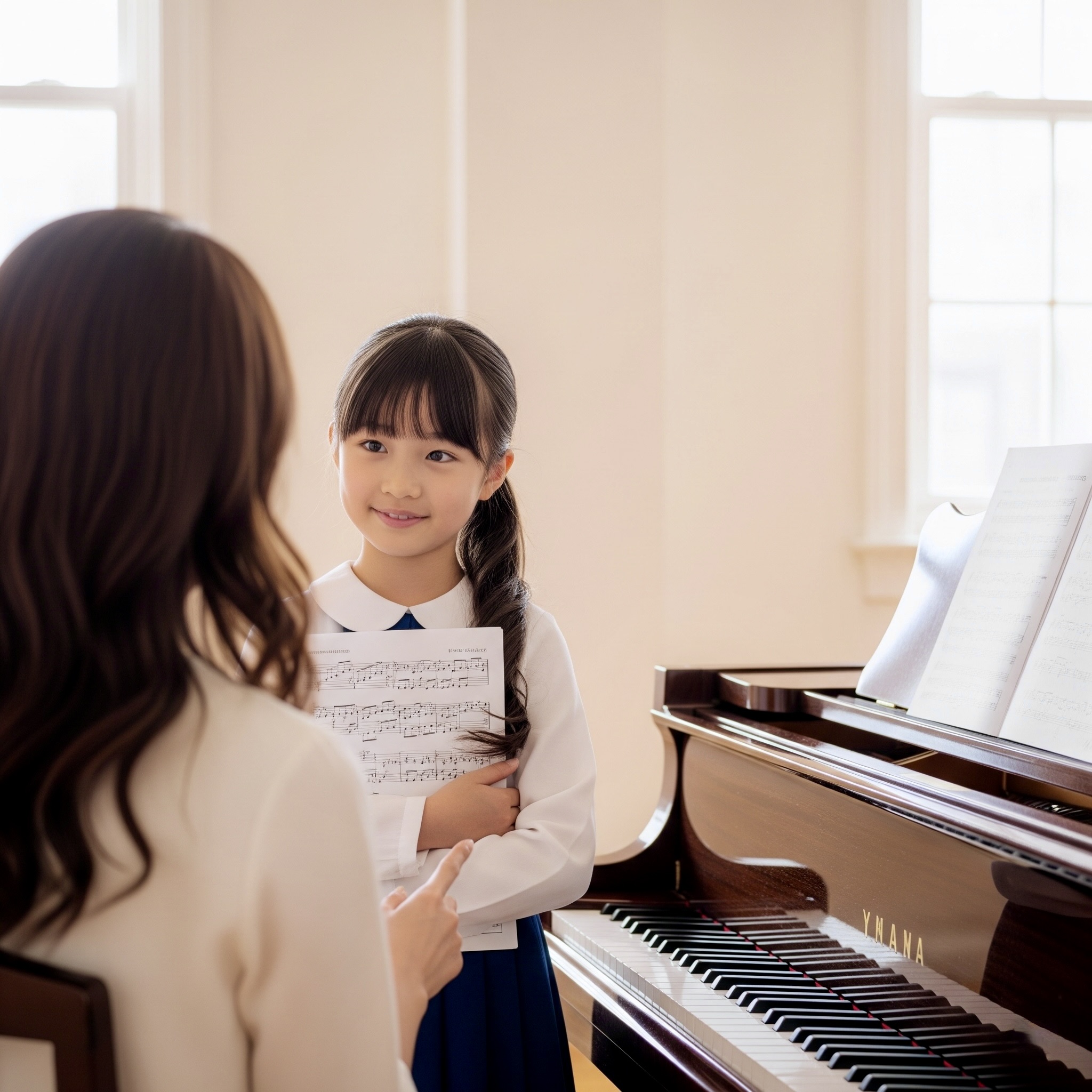 レッスン開始を喜ぶ画像