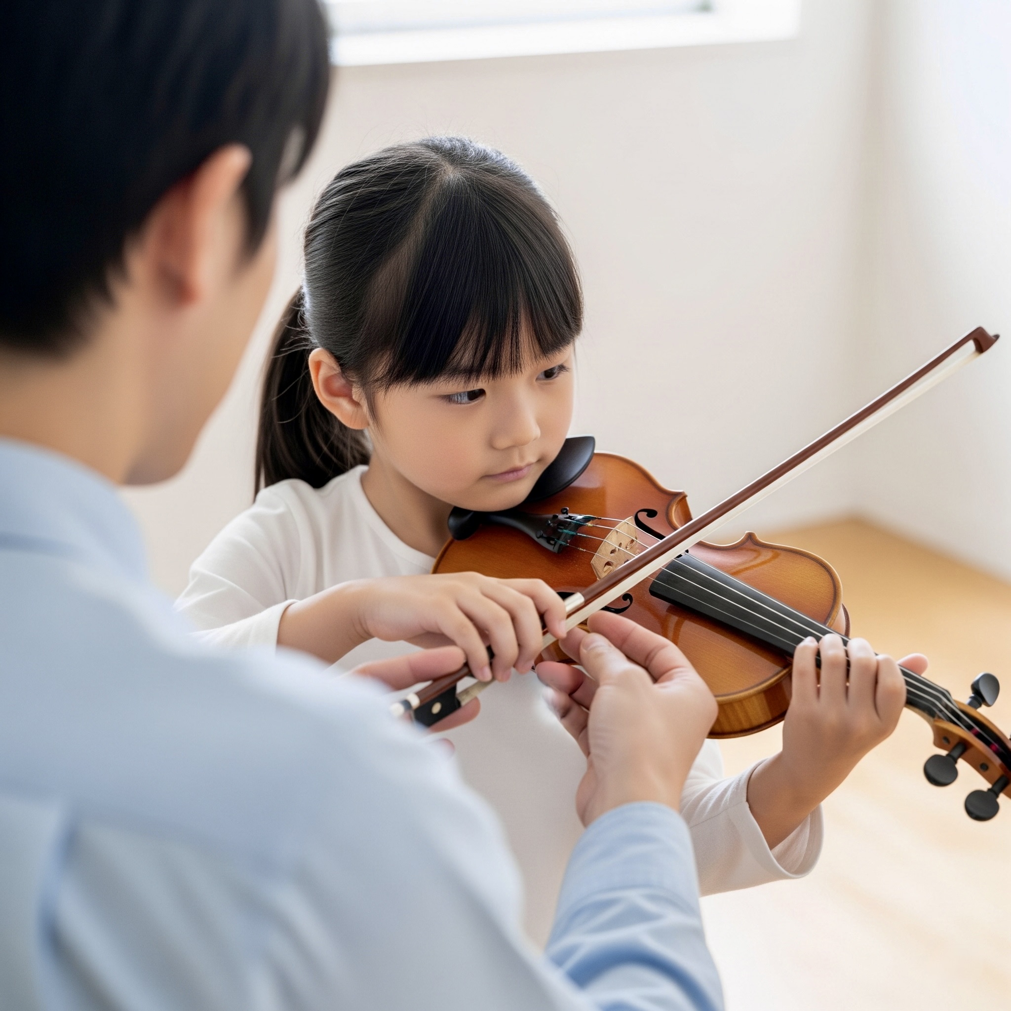 ヴァイオリンレッスンの様子