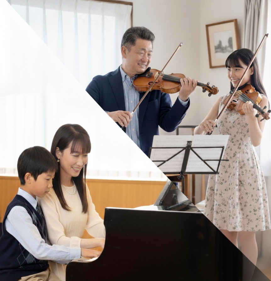 館林市のヴァイオリン・ピアノ個人レッスン風景イメージ